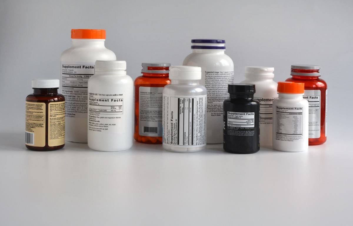 embalagens de suplementos alimentares