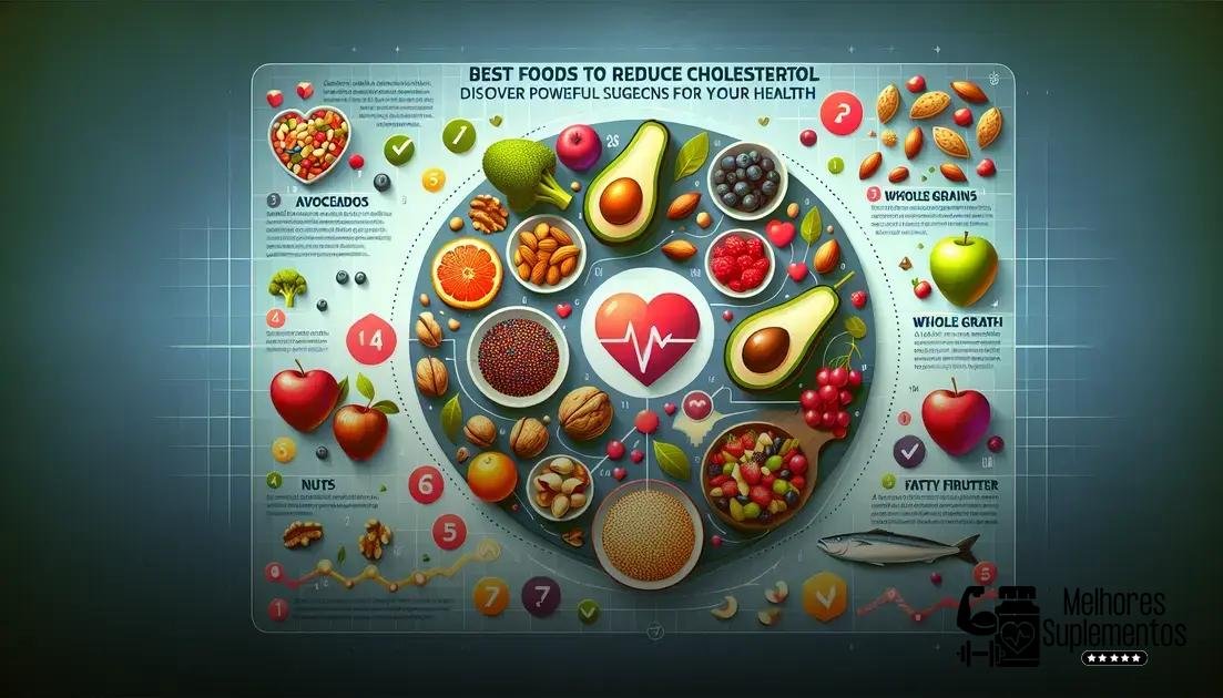 melhores alimentos para reduzir o colesterol