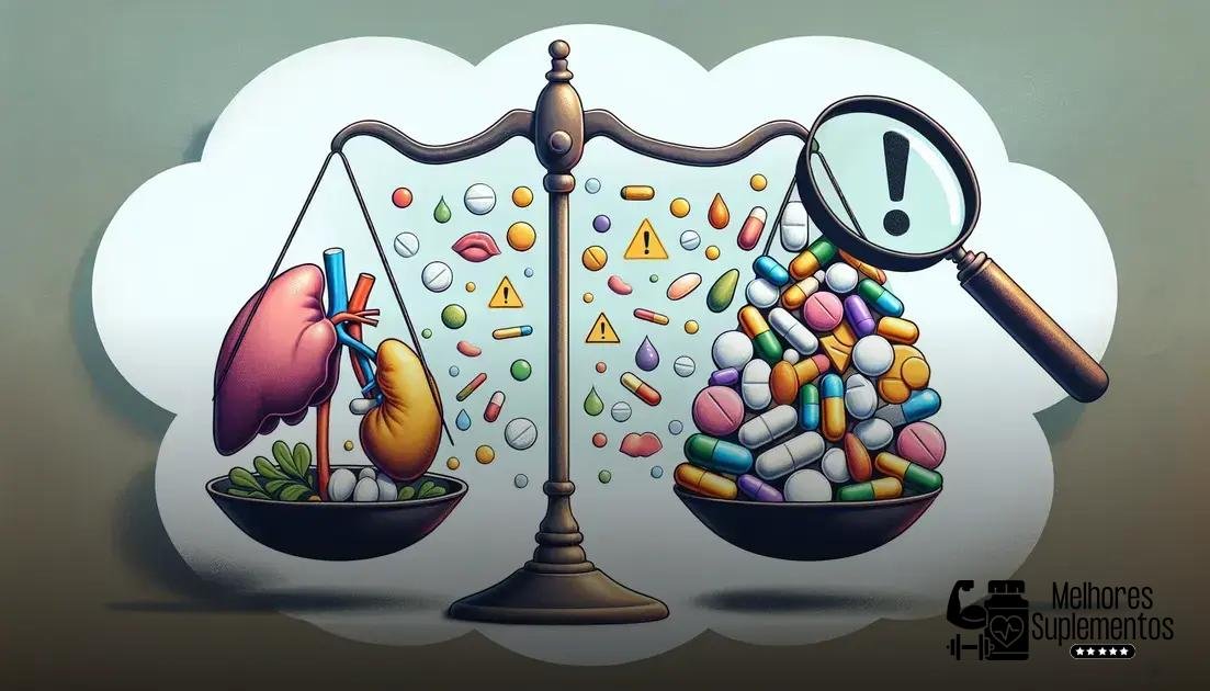 suplementos alimentares e riscos para rins e fígado