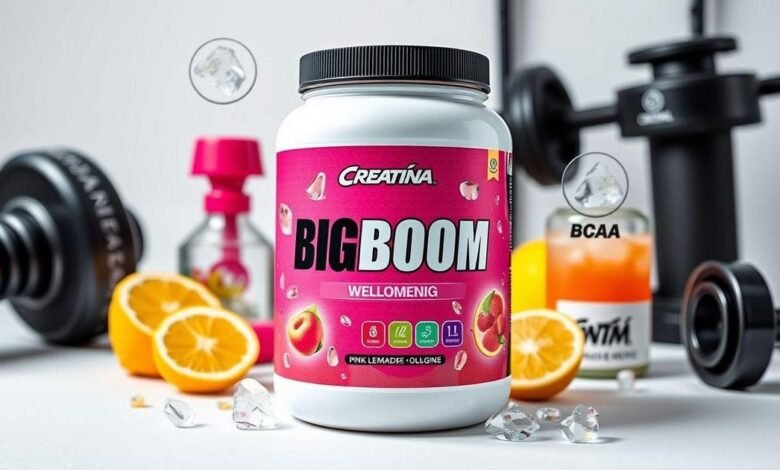 Creatina - BIGBOOM - 100% Pura 300G. A única 3 em 1 | Colágeno, BCAA + Creatina Monohidratada