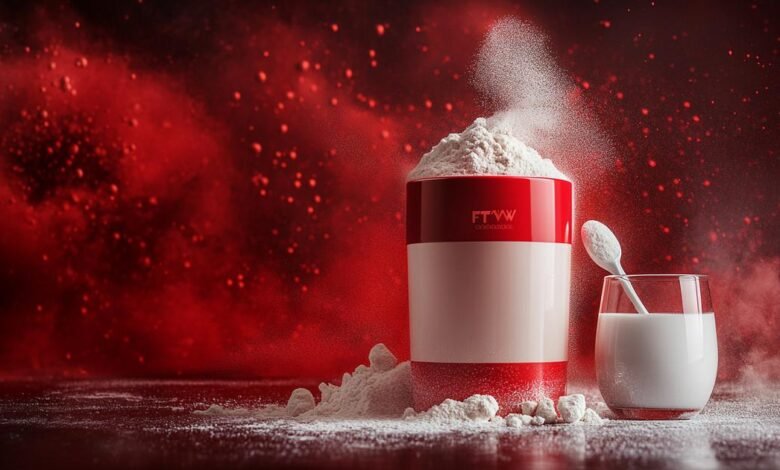 FTW Whey Protein 100% Concentrado - Suplemento Proteico para Atletas - Auxilia na Formação de Músculos para seus Treinos
