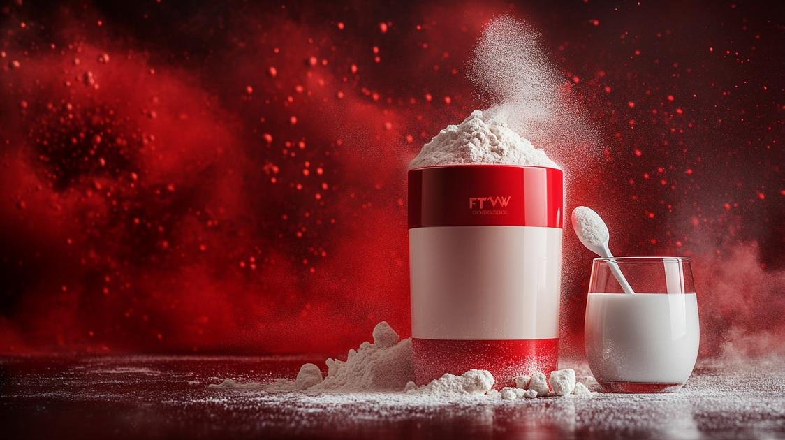 FTW Whey Protein 100% Concentrado - Suplemento Proteico para Atletas - Auxilia na Formação de Músculos para seus Treinos