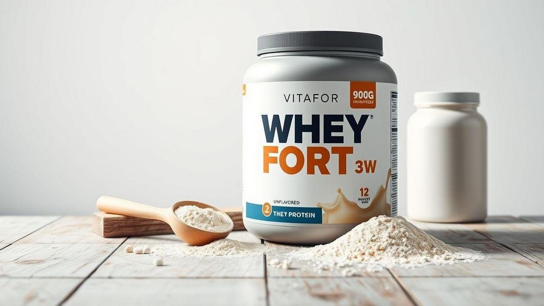Vitafor - Whey Fort 3W - 900g - Neutro