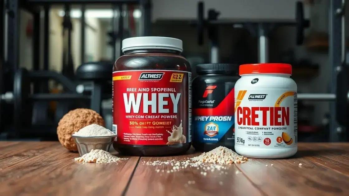 Whey Protein e Creatina: A Combinação Perfeita para Resultados Musculares