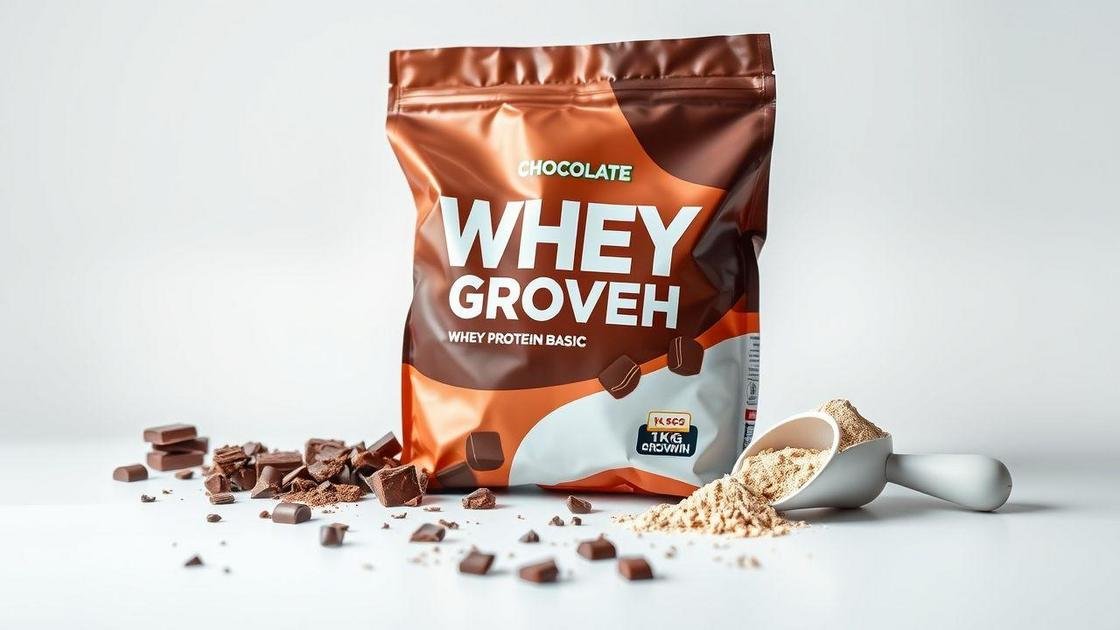 Whey Growth Whey Protein Basic 1kg Original - (Chocolate)