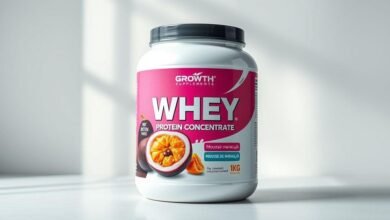 WHEY PROTEIN CONCENTRADO (1KG) - GROWTH SUPPLEMENTS (1kg, Mousse de Maracujá)